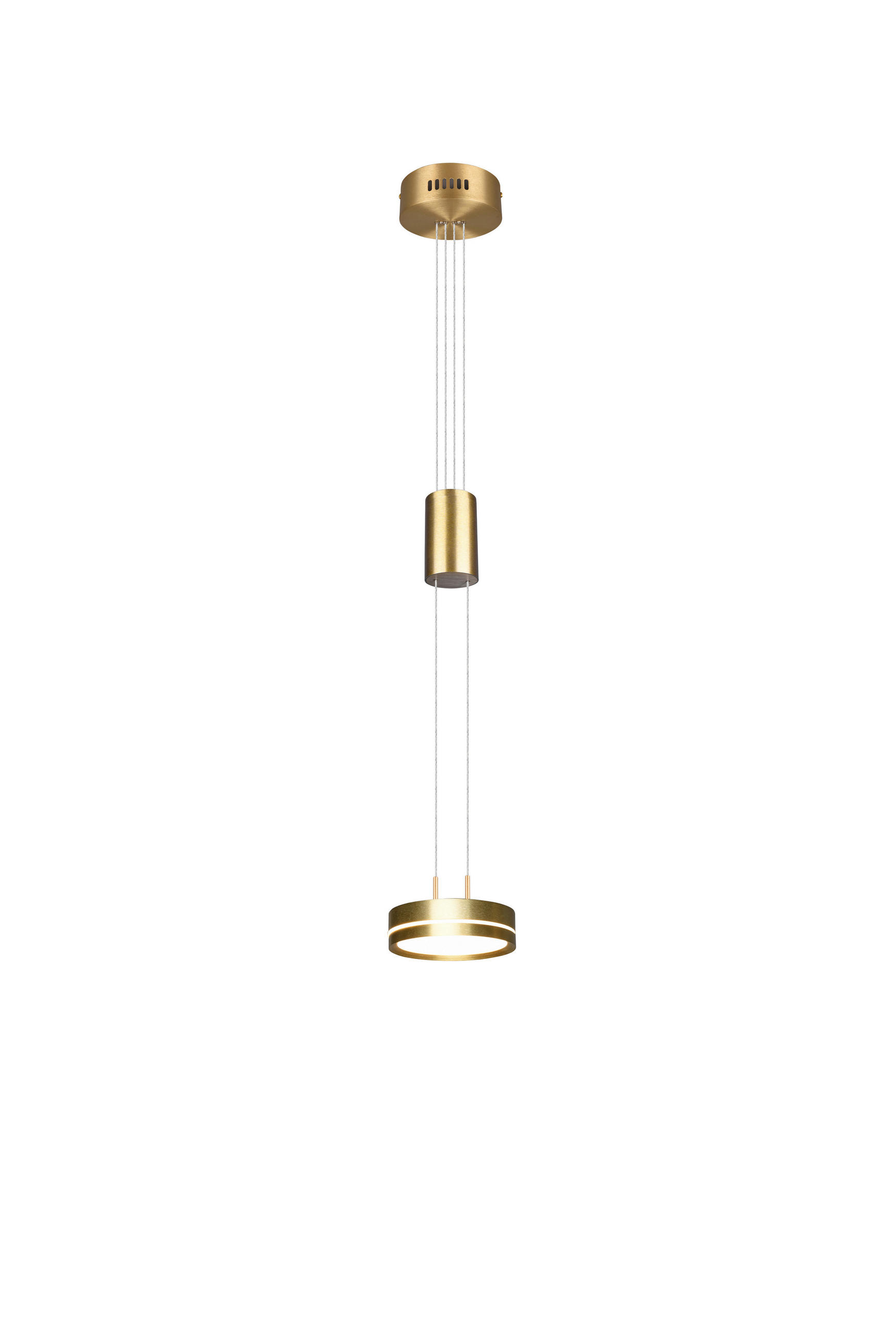 LED-HÄNGELEUCHTE 14/150 cm    - Messingfarben, Basics, Metall (14/150cm) - Trio Leuchten