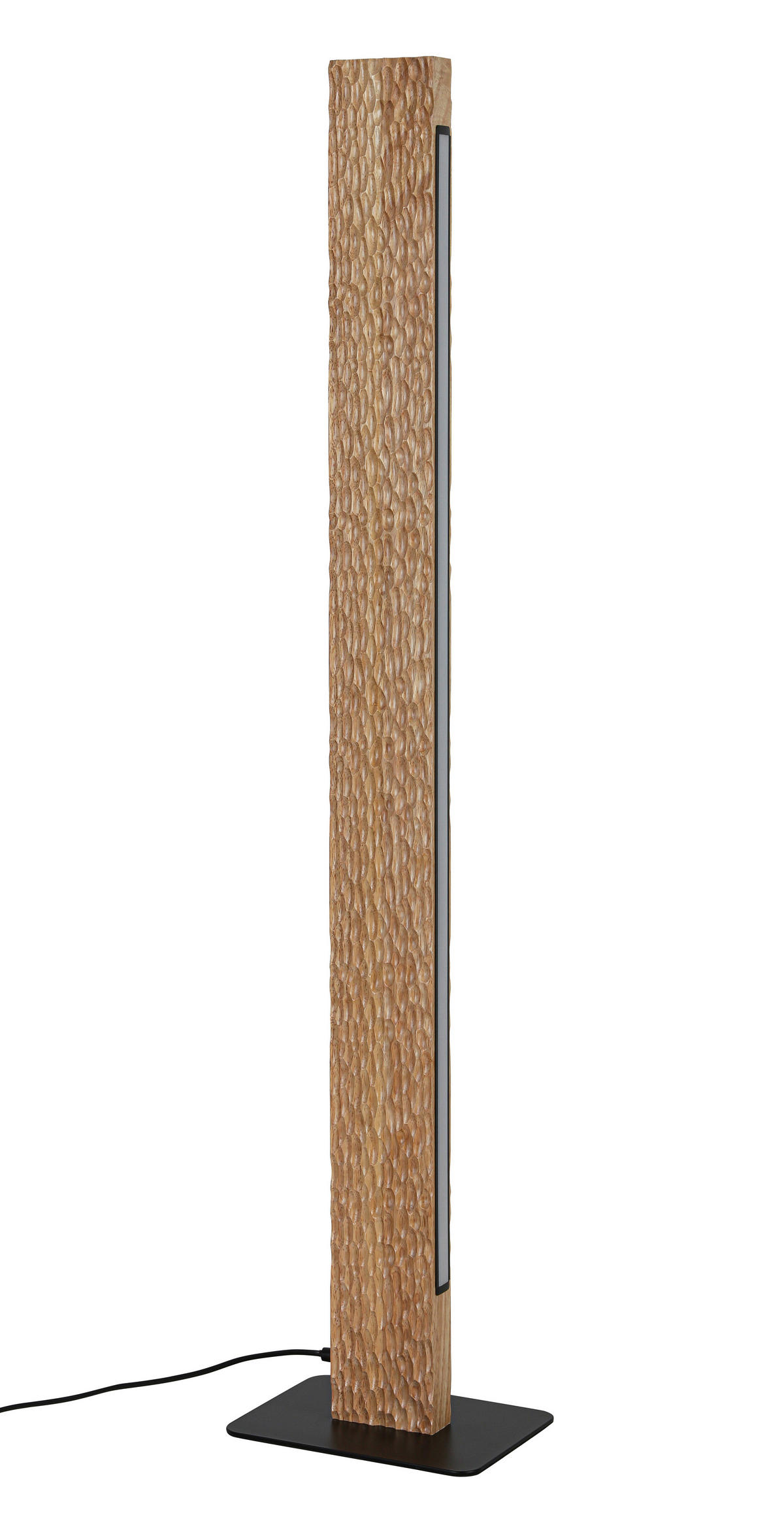 STEHLEUCHTE 18/120/25 cm  - Schwarz/Naturfarben, Trend, Holz/Kunststoff (18/120/25cm) - Collett's Monde