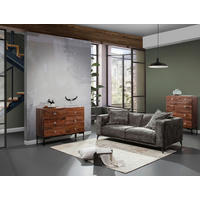 HIGHBOARD Kumasi  in 90/120/42 cm  - Transparent/Dunkelbraun, Design, Holz/Kunststoff (90/120/42cm)