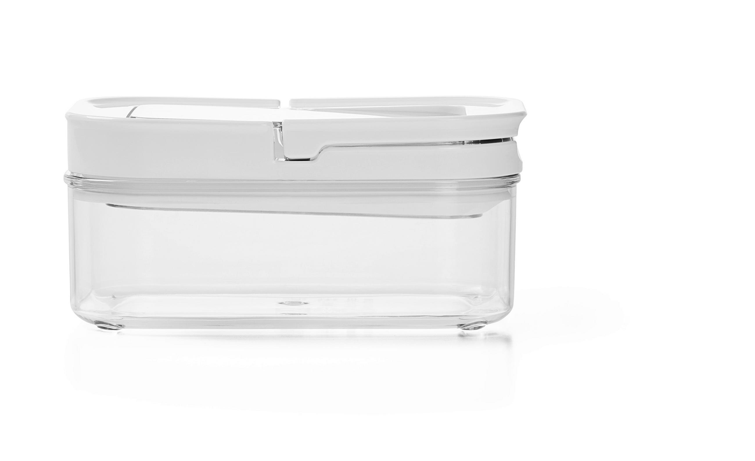 SADA DÓZ NA POTRAVINY 8dílné - bílá/čiré, Basics, plast - Homeware Profession.