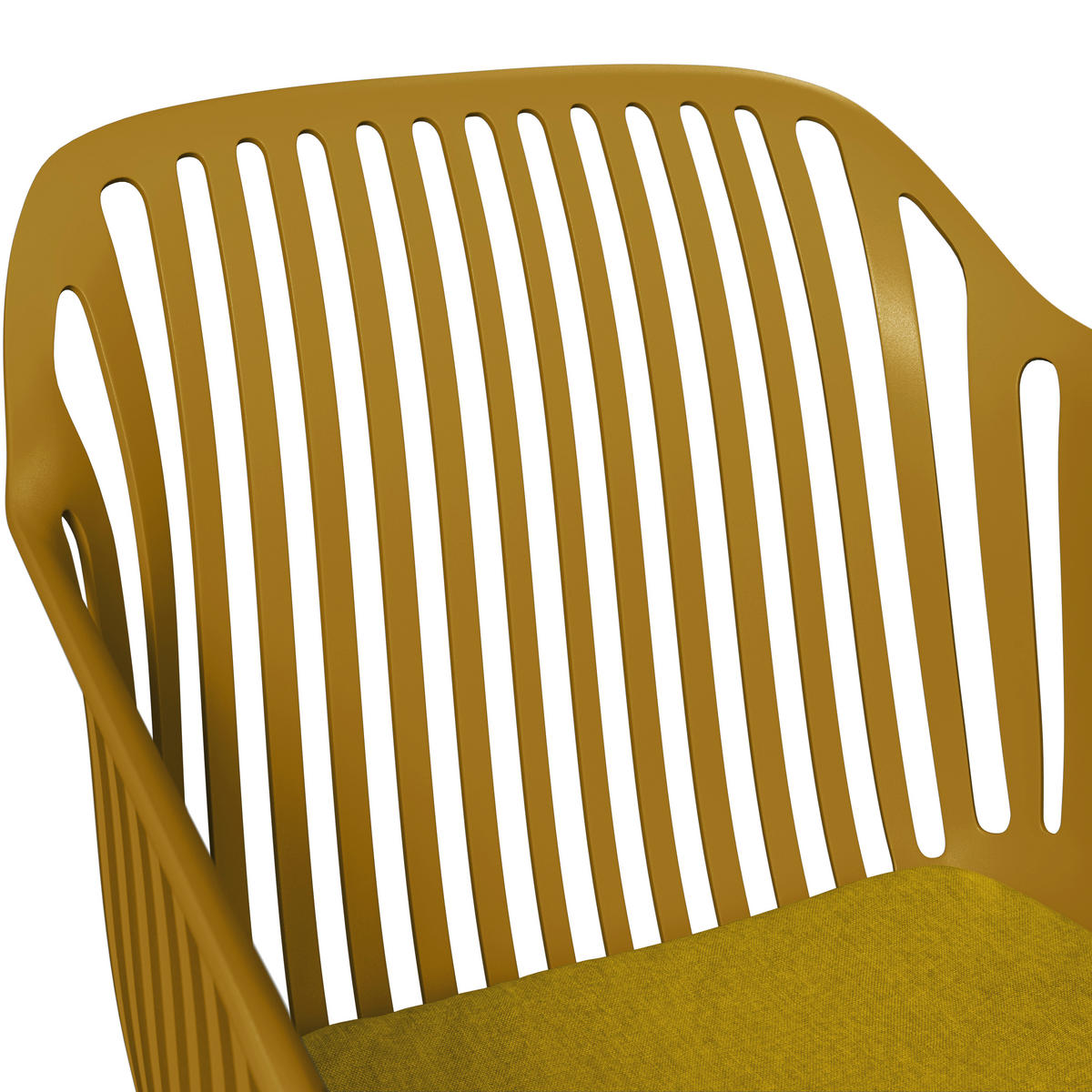 STAPELSESSEL in Kunststoff, Textil Gelb  - Gelb, Basics, Kunststoff/Textil (55/80/60cm) - Ambia Garden