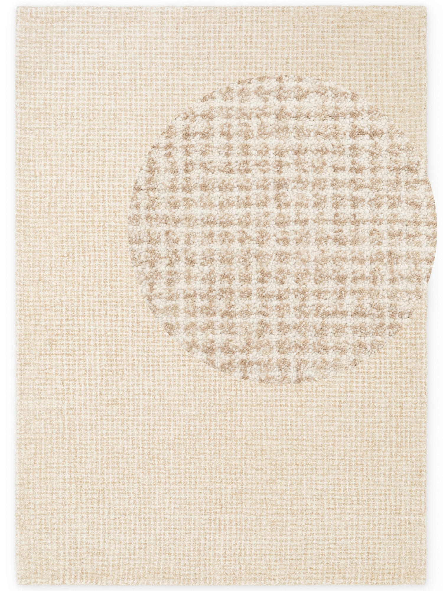 WOLLTEPPICH Wohnzimmer 160/230 cm Eloise Hellbraun rechteckig  - Hellbraun, Basics, Textil (160/230cm) - Hanse Home