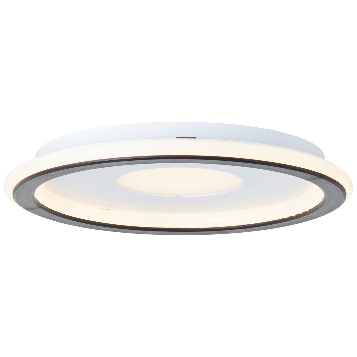 LED-DECKENLEUCHTE  25,6/3 cm    - Weiss/Schwarz, Basics, Kunststoff (25,6/3cm) - Brilliant