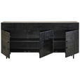 SIDEBOARD  170/80/40 cm 3 Schublade(n)  - Schwarz, LIFESTYLE, Holz/Metall (170/80/40cm) - Landscape