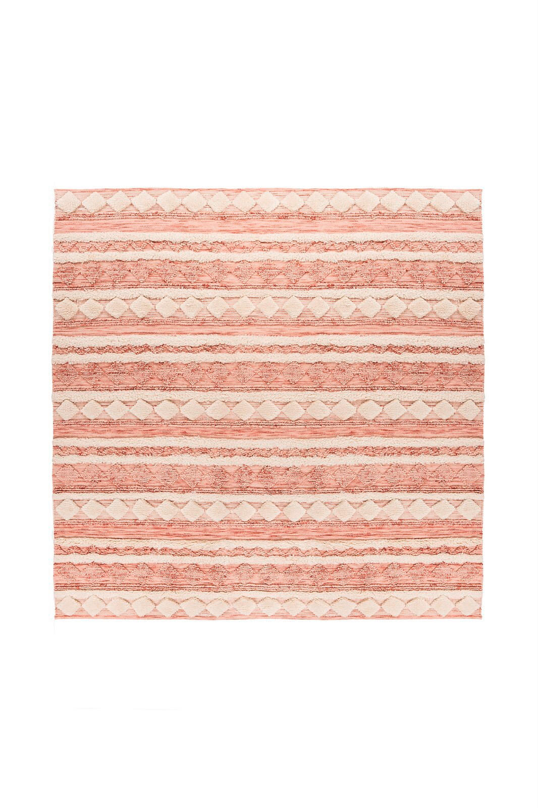 TEPPICH 200/200 cm Bohist 225 Rosa / Creme Rosa  - Rosa, KONVENTIONELL, Textil (200/200cm)