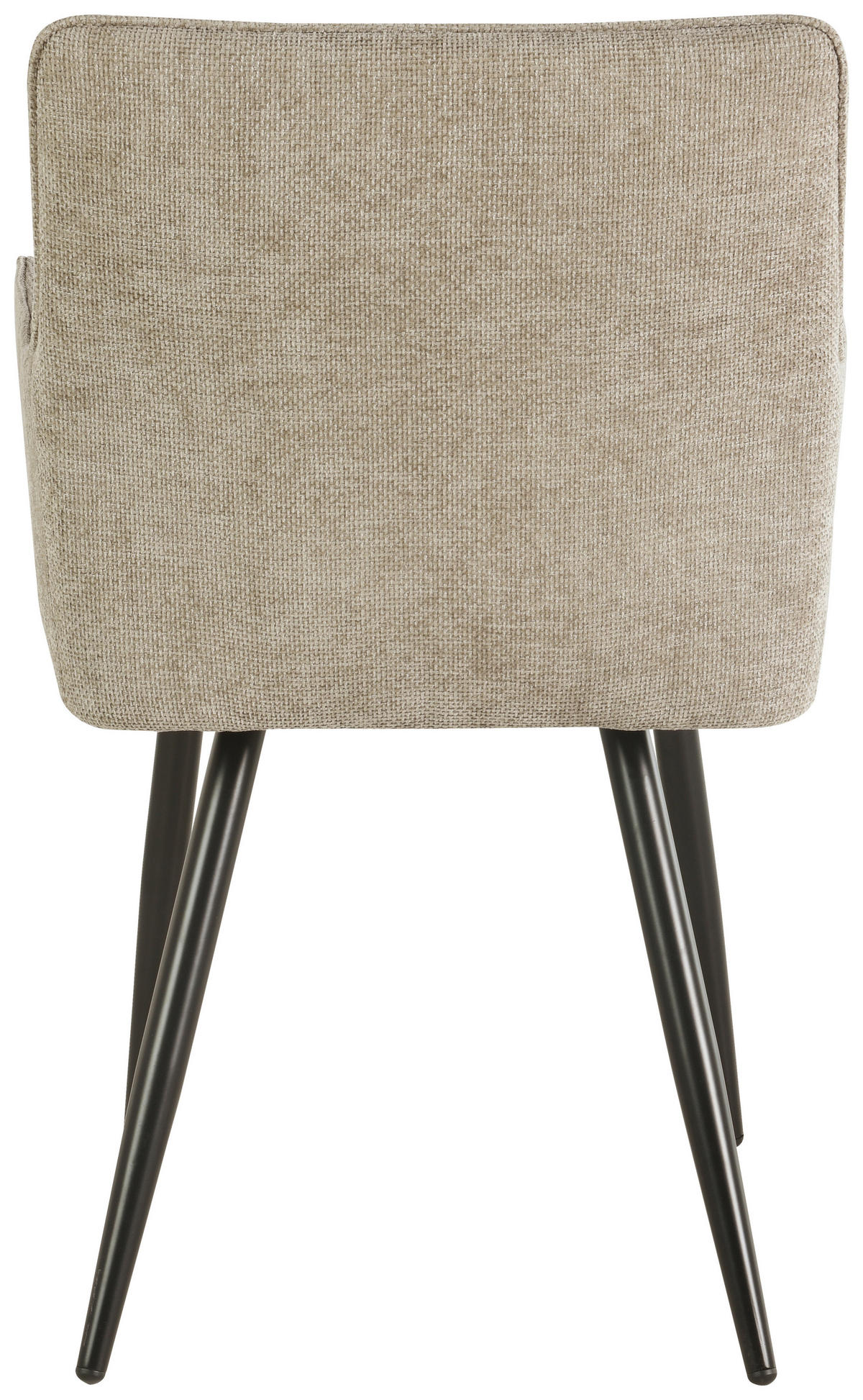 ARMLEHNSTUHL  in Eisen Leinenoptik  - Hellbraun/Schwarz, LIFESTYLE, Holz/Textil (54/82/60cm) - MID.YOU