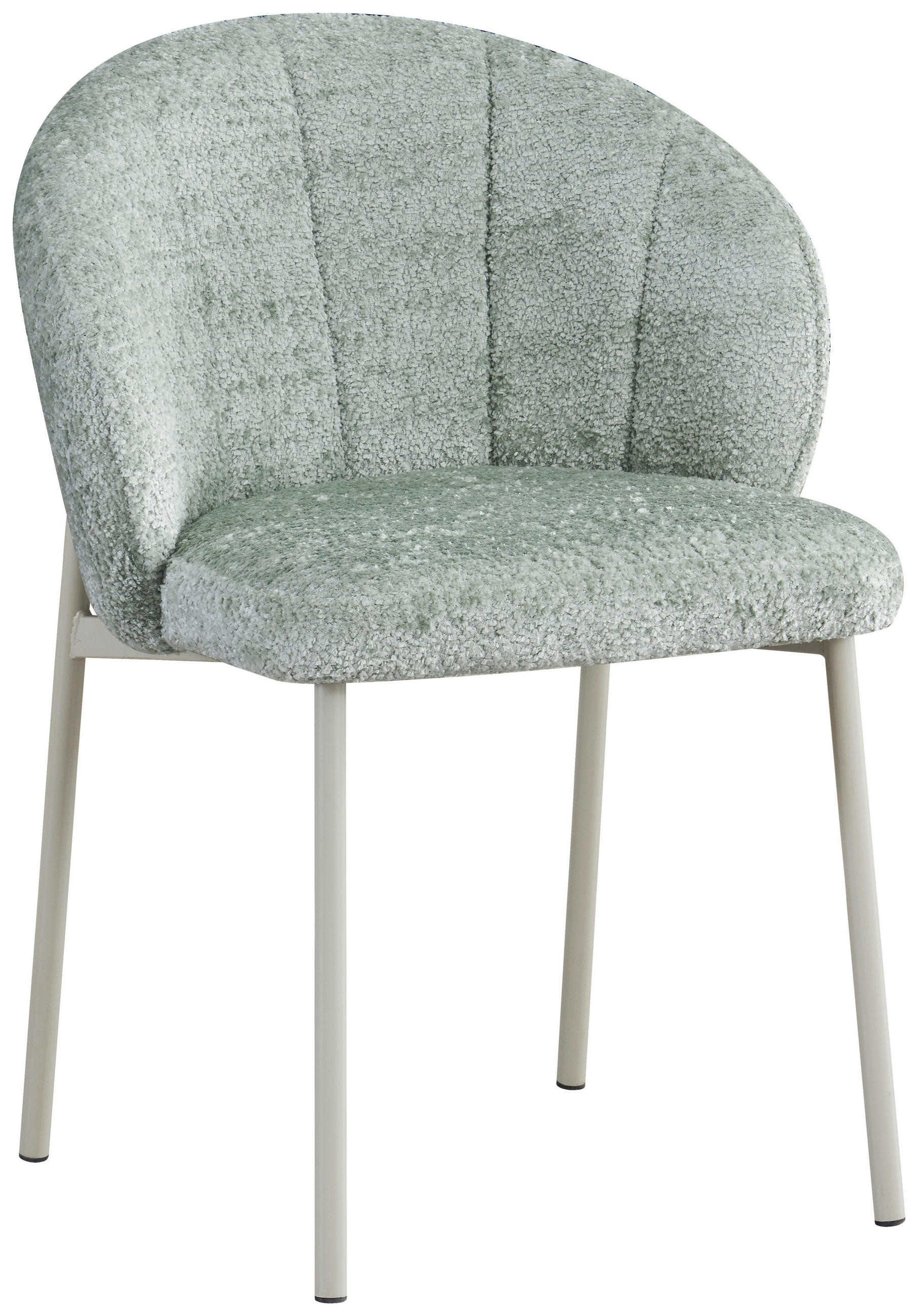 STUHL Struktur Jadegrün  - Jadegrün/Greige, Design, Textil/Metall (59/81/60cm) - Carryhome