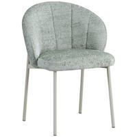 STUHL Struktur Jadegrün  - Jadegrün/Greige, Design, Textil/Metall (59/81/60cm) - Carryhome