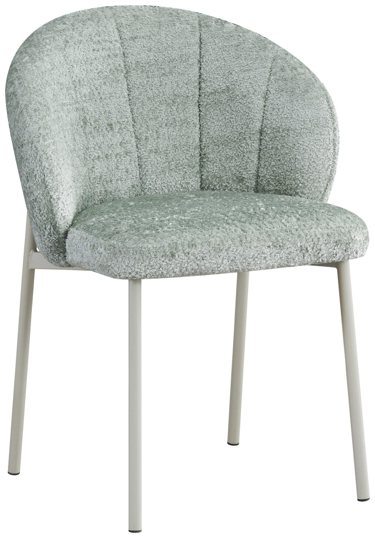 STUHL Struktur Jadegrün  - Jadegrün/Greige, Design, Textil/Metall (59/81/60cm) - Carryhome