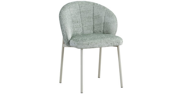 STUHL  Stoffauswahl Struktur  Jadegrün  - Jadegrün/Greige, Design, Textil/Metall (59/81/60cm) - Carryhome