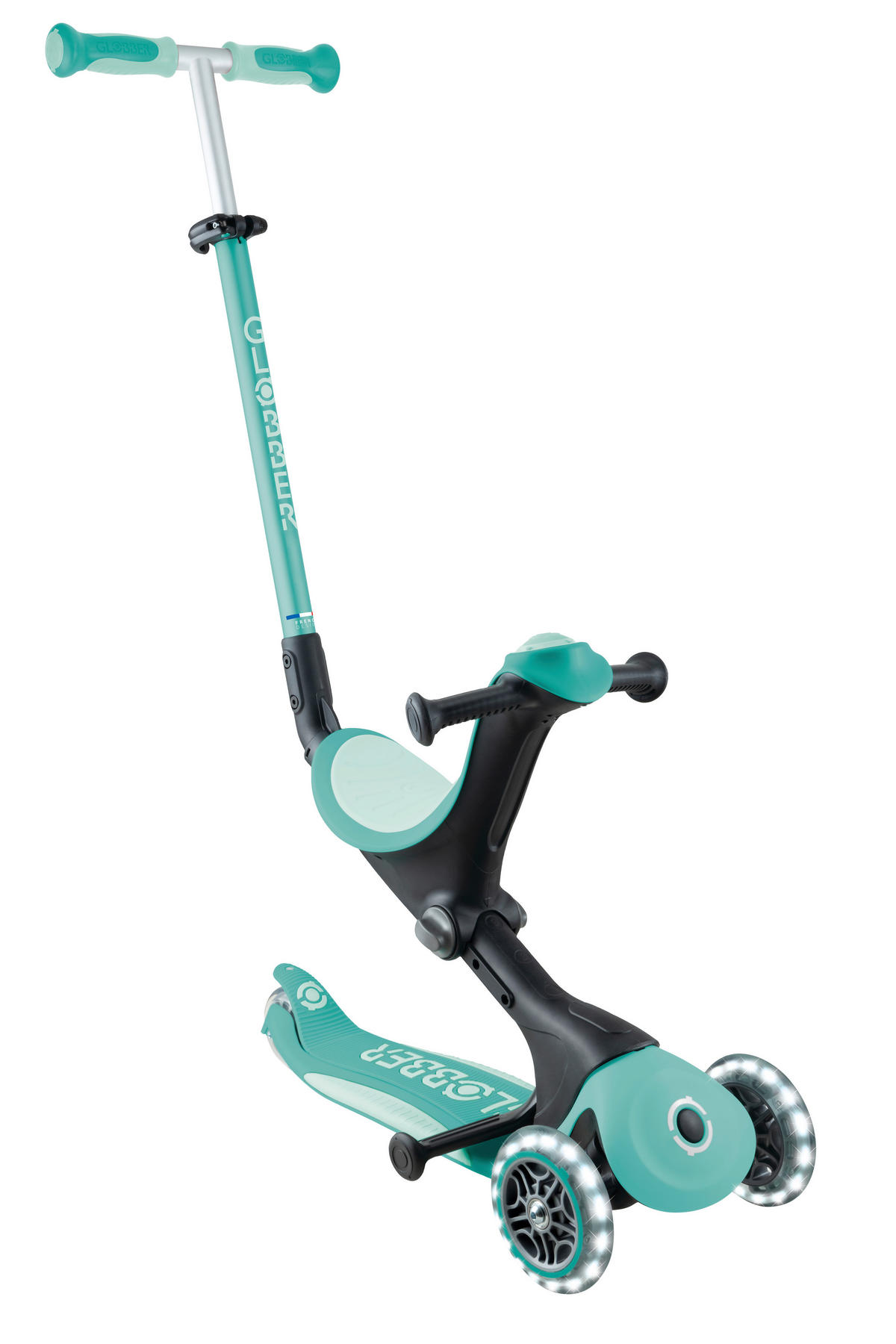 LAUFRAD GO-UP DELUXE LIGHTS  - Mintgrün, Basics, Kunststoff/Metall (64/22/98,5cm) - GLOBBER