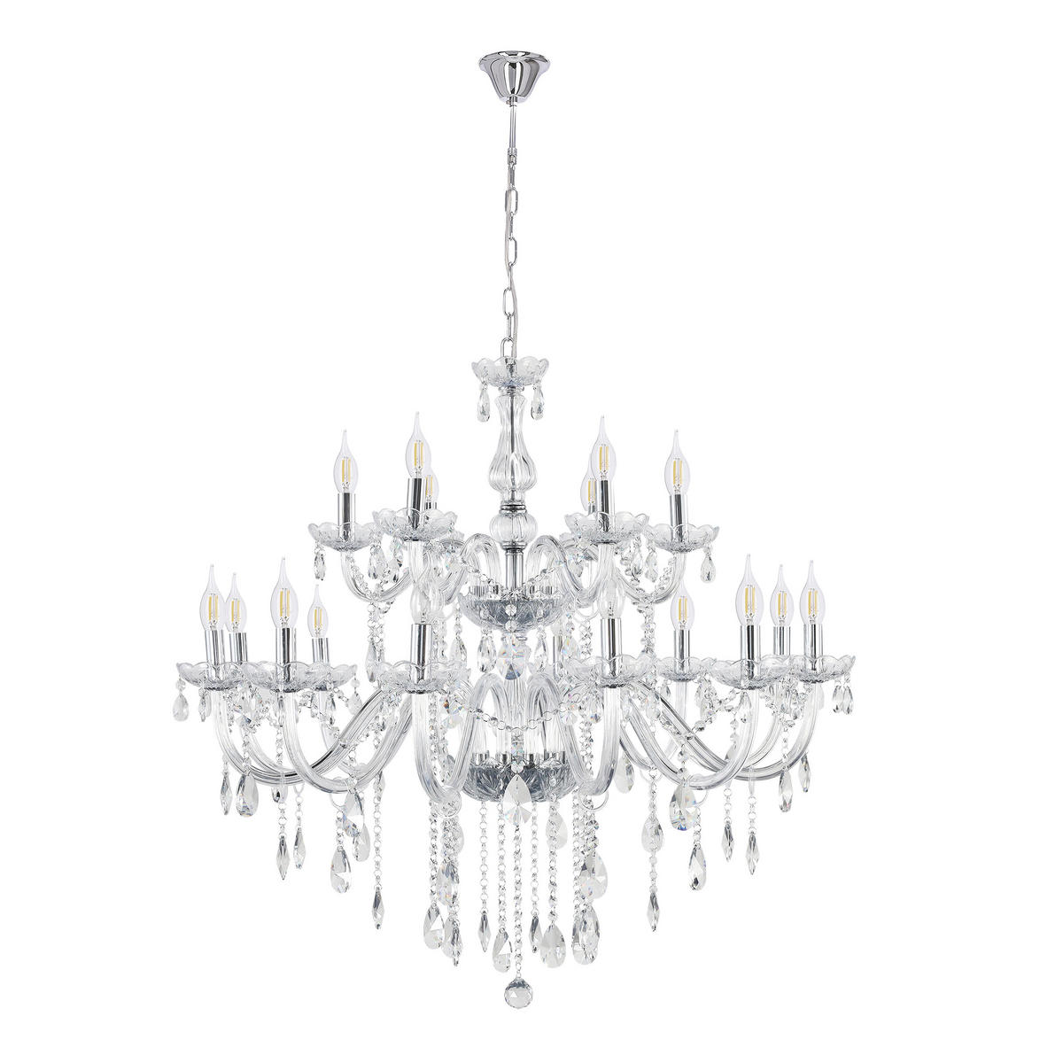 TAKKRONA Cristallo 92/92/125 cm  - transparent, Klassisk, metall (92/92/125cm)