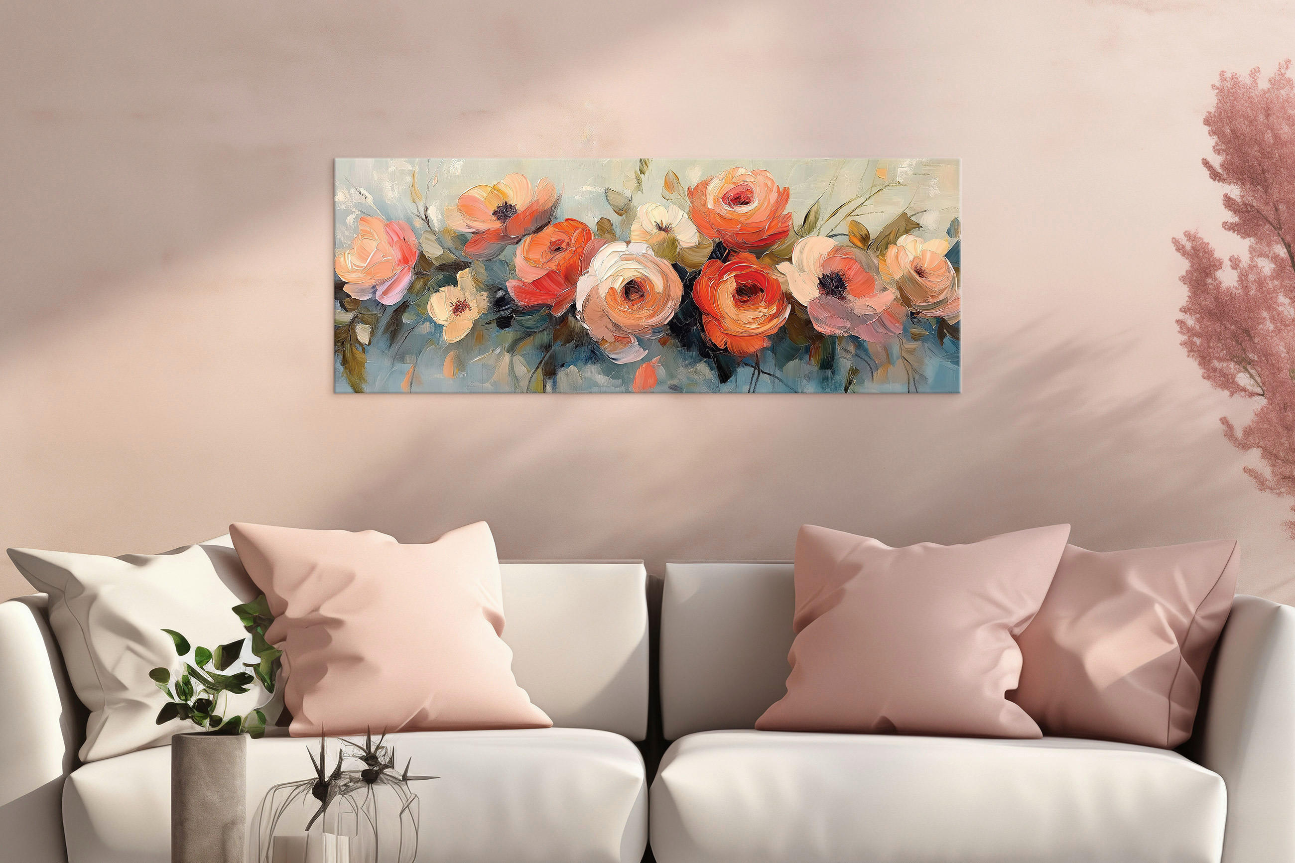 KEILRAHMENBILD Blumen 30/80 cm  - Multicolor, Basics, Holz/Papier (30/80cm)