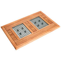 FUßMATTE 57/88 cm  - Naturfarben, MODERN, Holz (57/88cm) - Gardenson