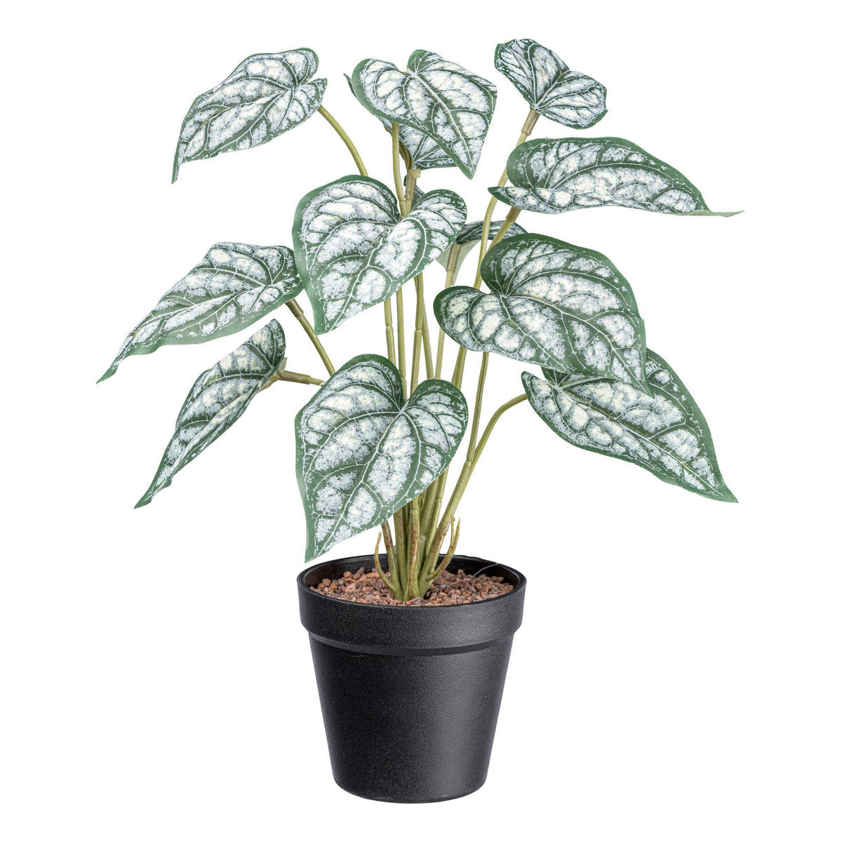 KUNSTPFLANZE Dekoblatt 38 cm  - Schwarz/Grün, Basics, Kunststoff (38cm)