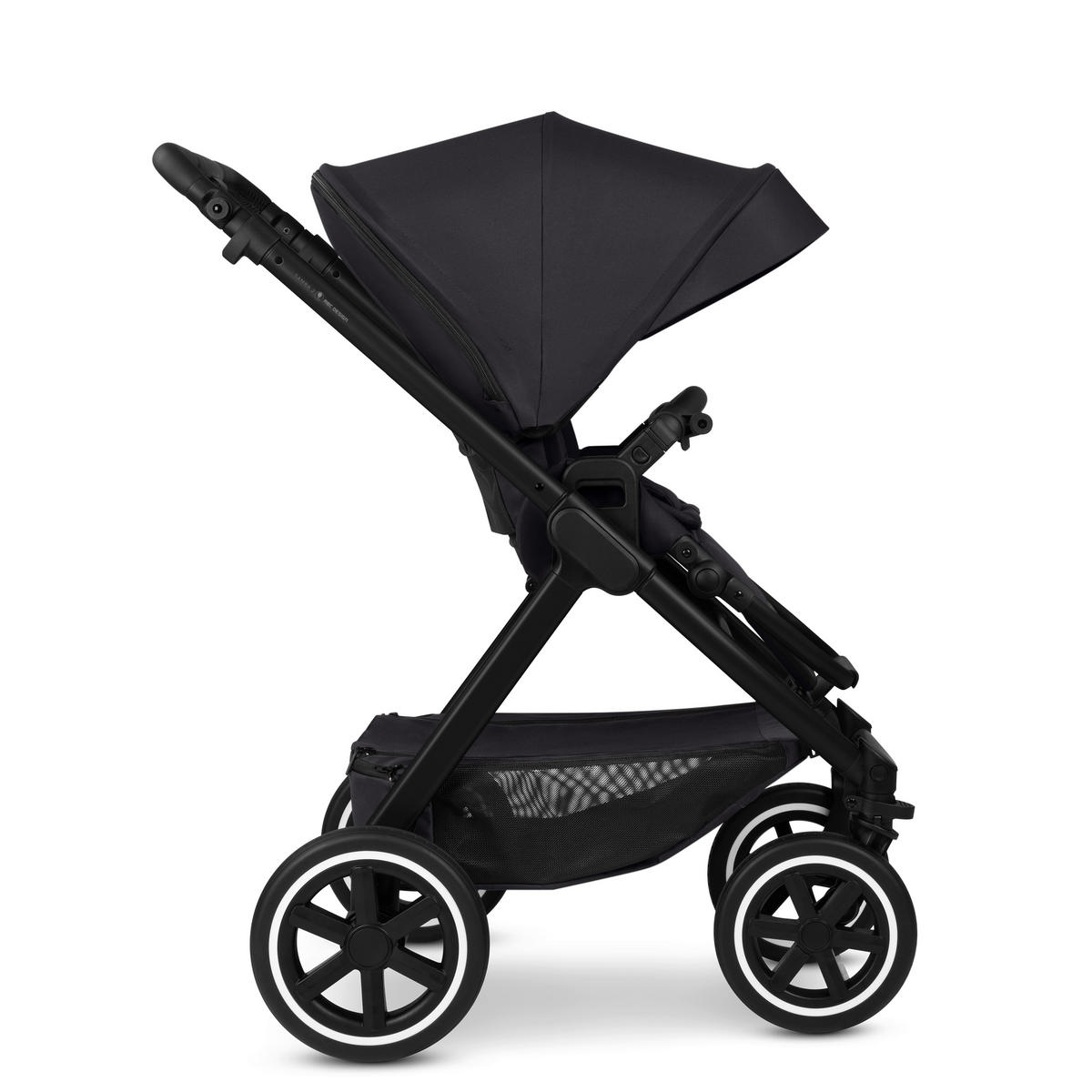 KINDERWAGEN Samba 2  - Schwarz, Basics, Textil/Metall (60/108/88cm) - ABC Design