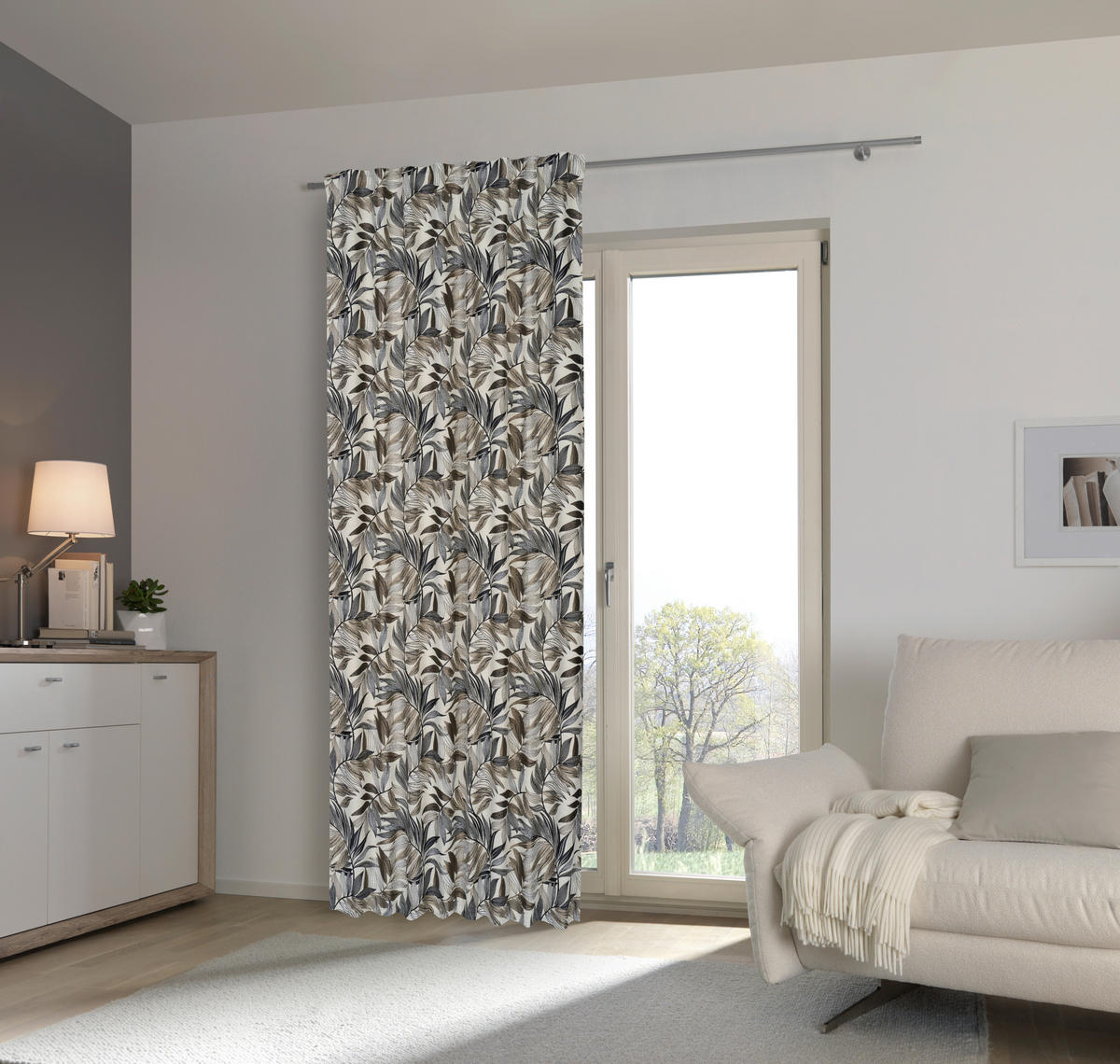 HOTOVÝ ZÁVES, nepriehľadné, 135/245 cm - antracitová, Trend, textil (135/245cm) - Esposa