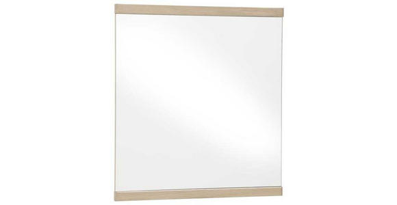 WANDSPIEGEL 75/82/3 cm - Eichefarben, Natur, Glas/Holz (75/82/3cm) - Linea Natura