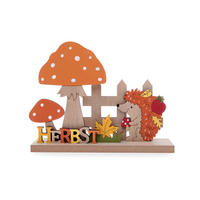 DEKOSCHRIFTZUG - Orange/Grün, LIFESTYLE, Holz (18/6/14cm)