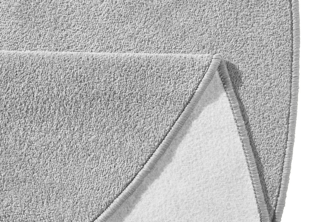 FLACHWEBETEPPICH 200 cm Fancy Hellgrau  - Hellgrau, Basics, Kunststoff (200cm)
