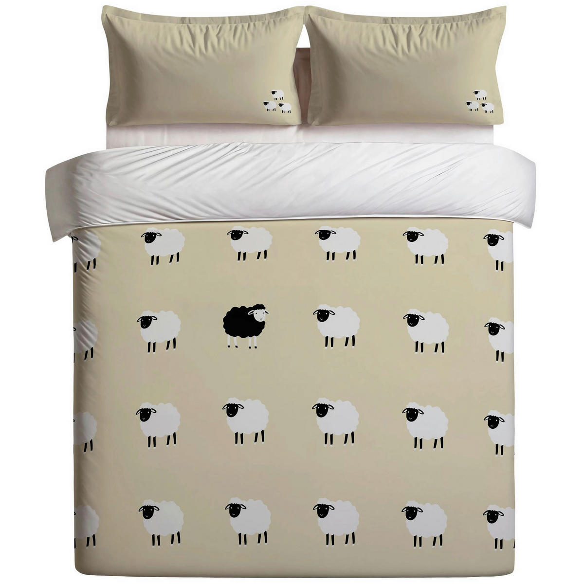 BETTWÄSCHE 155/220 cm  - Hellgelb, Basics, Textil (155/220cm)