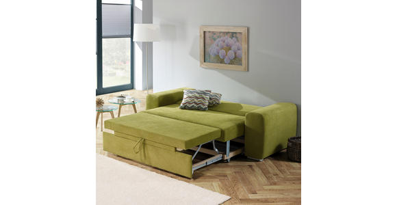 SCHLAFSOFA in Orange  - Chromfarben/Orange, Design, Holz/Textil (199/92/97cm) - Hom`in