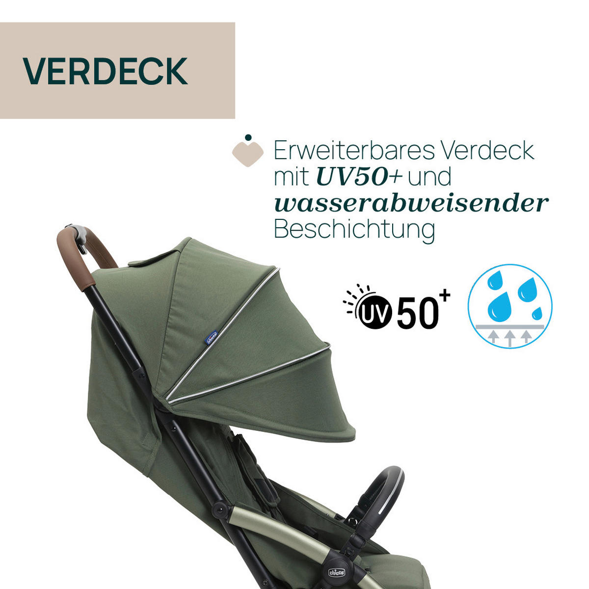 BUGGY GOODY XPLUS  - Grün, Basics, Textil/Metall (47/86/106cm) - Chicco