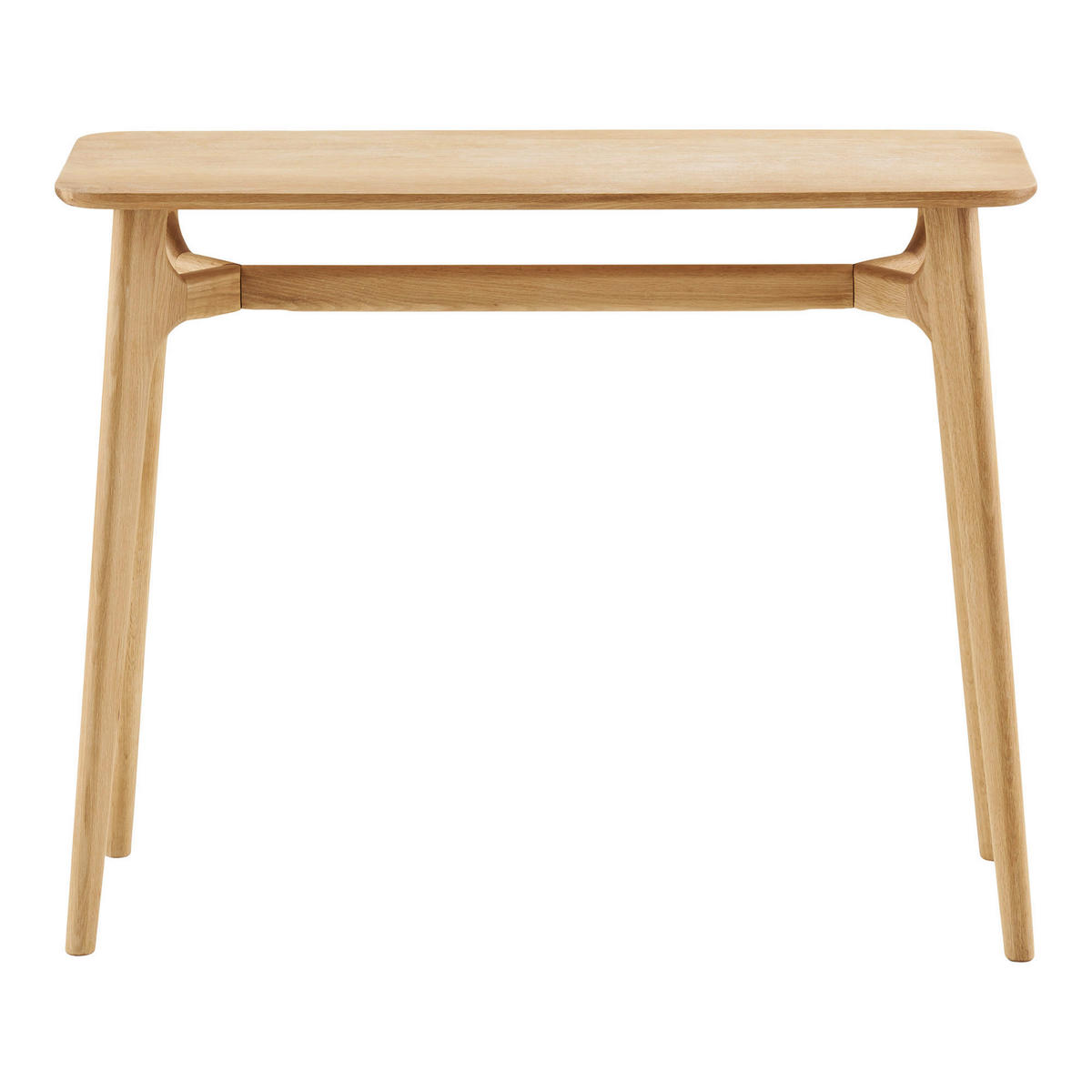 KONSOLENTISCH Eiche massiv Perlmutt  - Perlmutt, Trend, Holz (100/81/35cm) - Boxxx