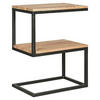 SIDOBORD i trä 45/30/60 cm  - svart/akaciefärgad, Design, metall/trä (45/30/60cm) - MID.YOU