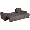 ECKSCHLAFSOFA  mit Cord Anthrazit  - Anthrazit/Schwarz, KONVENTIONELL, Textil (248/146cm) - Xora