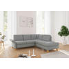 ECKSOFA in Flachgewebe Grau  240/216 cm  - Eichefarben/Grau, KONVENTIONELL, Holz/Textil (240/216cm) - Sit & More