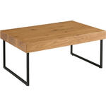COUCHTISCH in Holz, Holzwerkstoff 100/65/42 cm  - Eichefarben/Schwarz, Design, Holz/Holzwerkstoff (100/65/42cm) - Carryhome