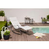 GARTEN-RELAXLIEGE 57/81/143 cm  - Grau, KONVENTIONELL, Kunststoff/Textil (57/81/143cm) - Siena Garden