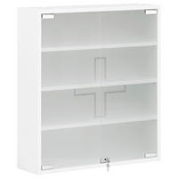 MEDIZINSCHRANK 64,2/71,4/19,6 cm  - Weiß, MODERN, Glas/Holzwerkstoff (64,2/71,4/19,6cm) - Stylife