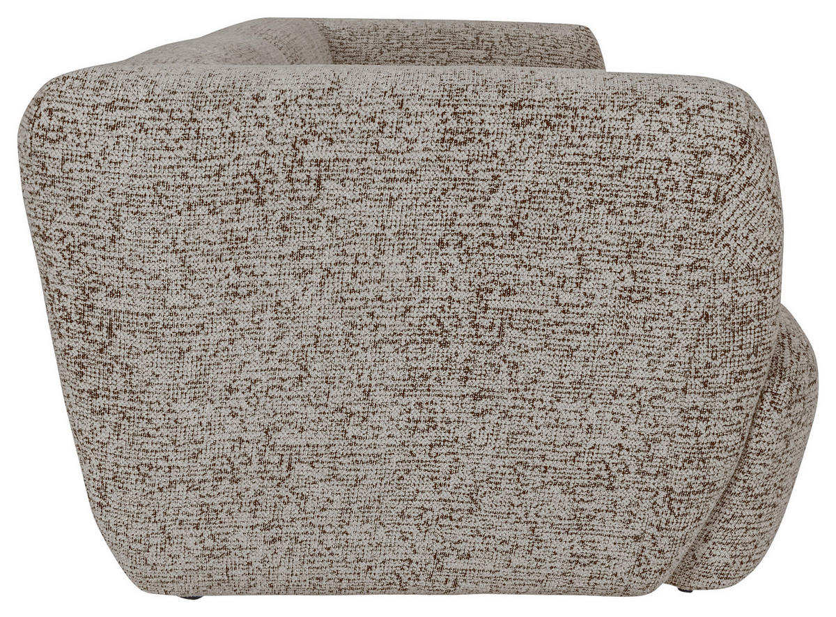 BIGSOFA Chenille Braun  - Schwarz/Braun, KONVENTIONELL, Kunststoff/Textil (240/75/105cm) - Carryhome