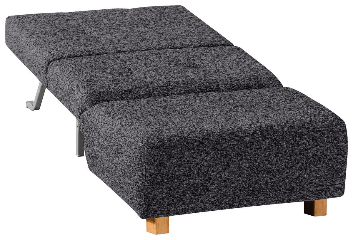 SCHLAFSESSEL in Flachgewebe Grau  - Naturfarben/Grau, Design, Holz/Textil (85/92/102cm) - Novel