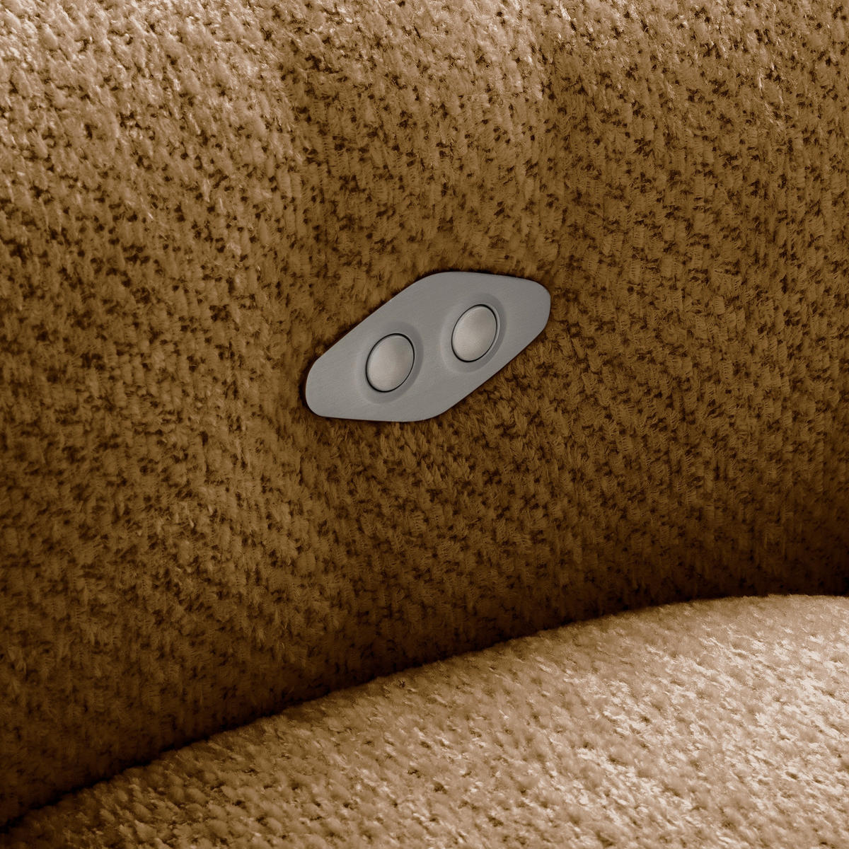 ECKSOFA  Webstoff Rostfarben  - Rostfarben/Schwarz, Design, Kunststoff/Textil (274/177cm) - Livetastic
