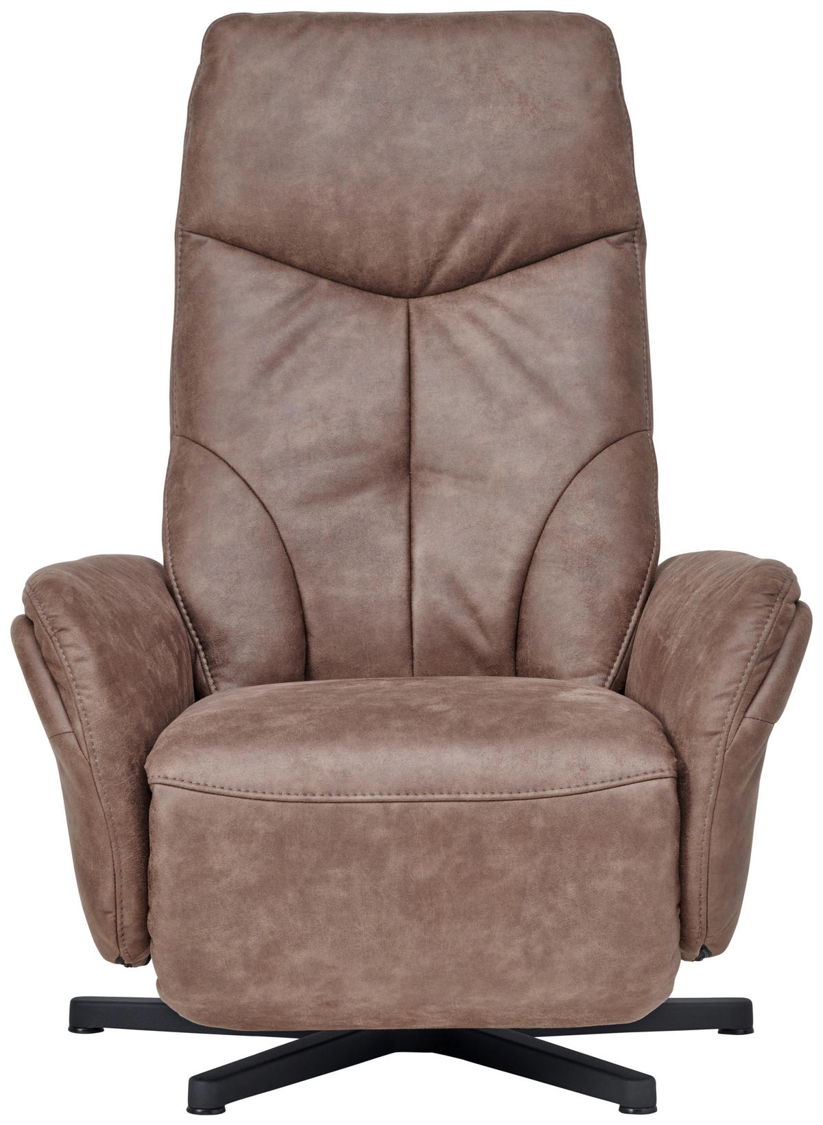 RELAXSESSEL in Leder Braun  - Anthrazit/Braun, Design, Leder/Metall (77/116/89cm) - Himolla