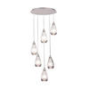 HÄNGELEUCHTE 50/150 cm  - Weiß/Nickelfarben, KONVENTIONELL, Glas/Metall (50/150cm) - Eglo