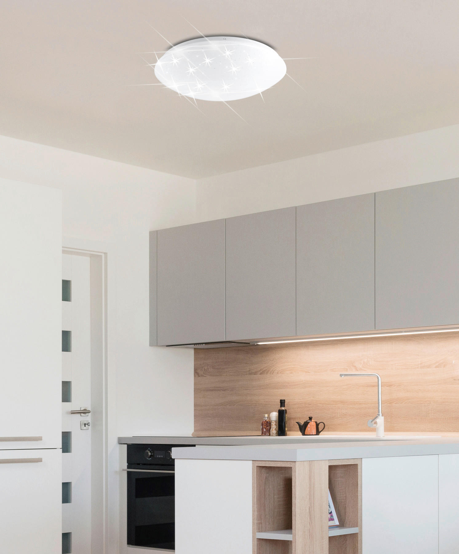 LED-DECKENLEUCHTE 49/49/11 cm   - Weiß, Basics, Metall (49/49/11cm)