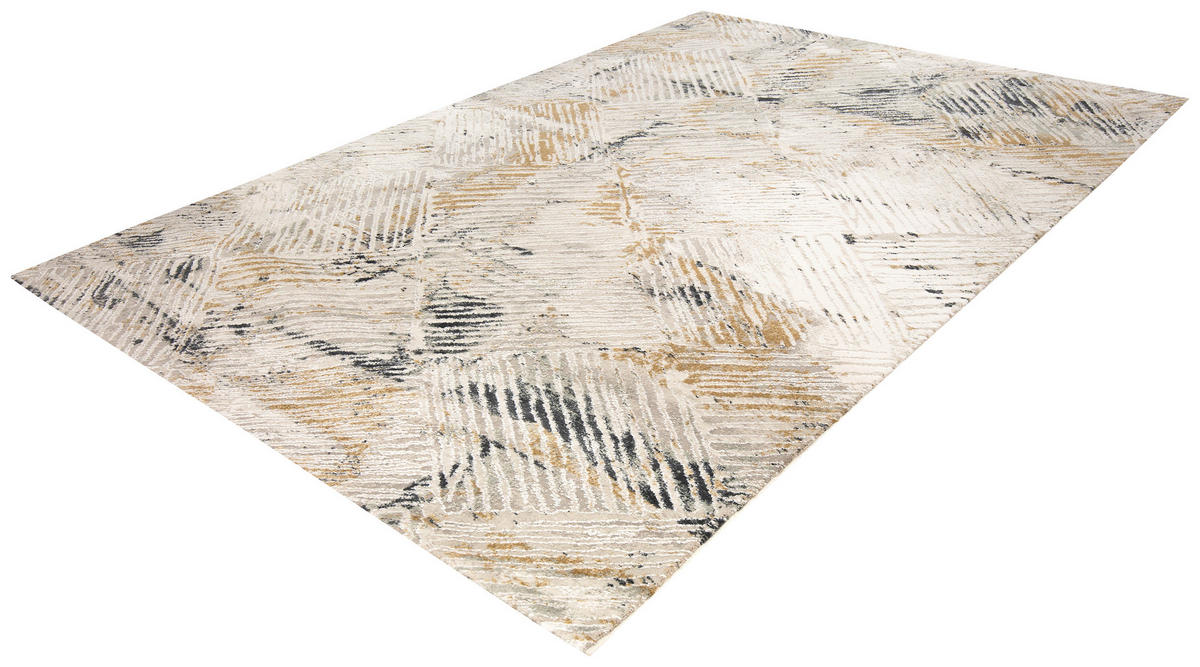 TKANI TEPIH  krem, siva     - siva/krem, Dizajnerski, tekstil (120/180cm) - Dieter Knoll