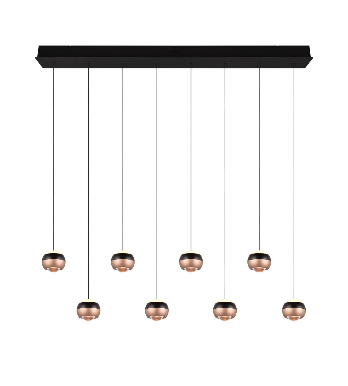 LED-HÄNGELEUCHTE 150/13/200 cm    - Schwarz, Design, Metall (150/13/200cm) - Trio Leuchten