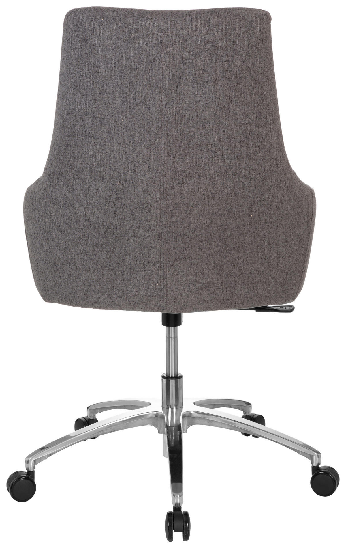 DREHSTUHL Flachgewebe Dunkelgrau  - Dunkelgrau/Silberfarben, Basics, Kunststoff/Textil (65/97/60cm) - MID.YOU