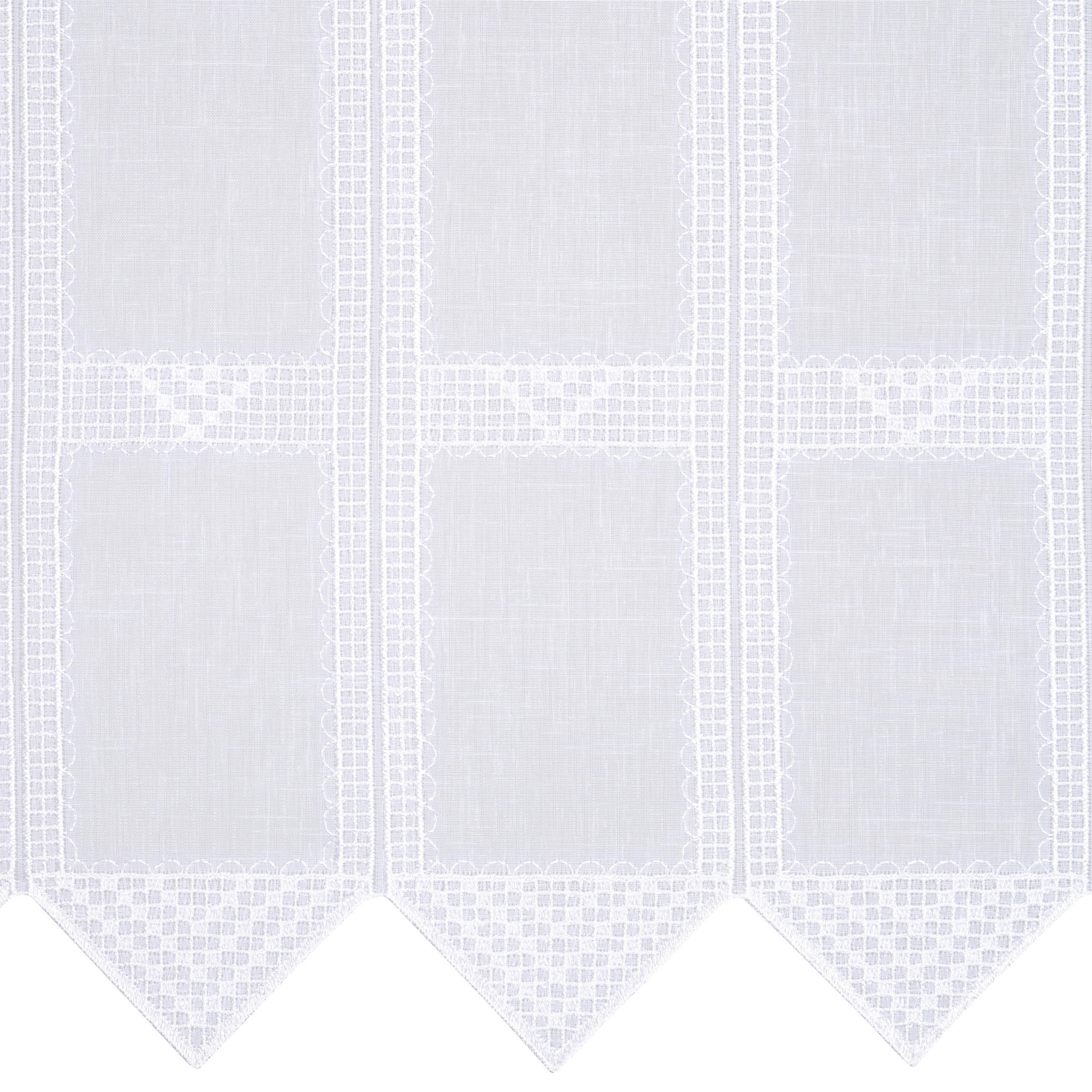 KURZGARDINE 60 cm   - Weiß, Basics, Textil (60cm) - Esposa