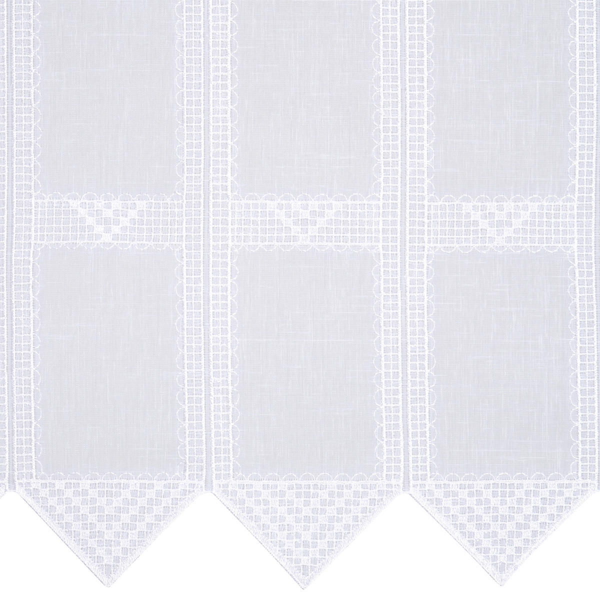 KURZGARDINE 60 cm   - Weiß, Basics, Textil (60cm) - Esposa