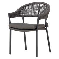 GARTENSTUHL Metall, Kunststoff Braun  - Braun, MODERN, Kunststoff/Textil (65/82/58cm) - Livetastic