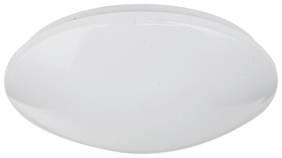 LED-DECKENLEUCHTE - Opal/Weiß, Basics, Kunststoff/Metall (39/11cm) - Globo