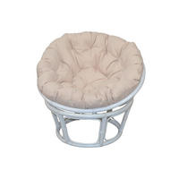 SESSEL Weiß    - Creme/Weiß, Natur, Holz/Textil (80/80/60cm) - MID.YOU