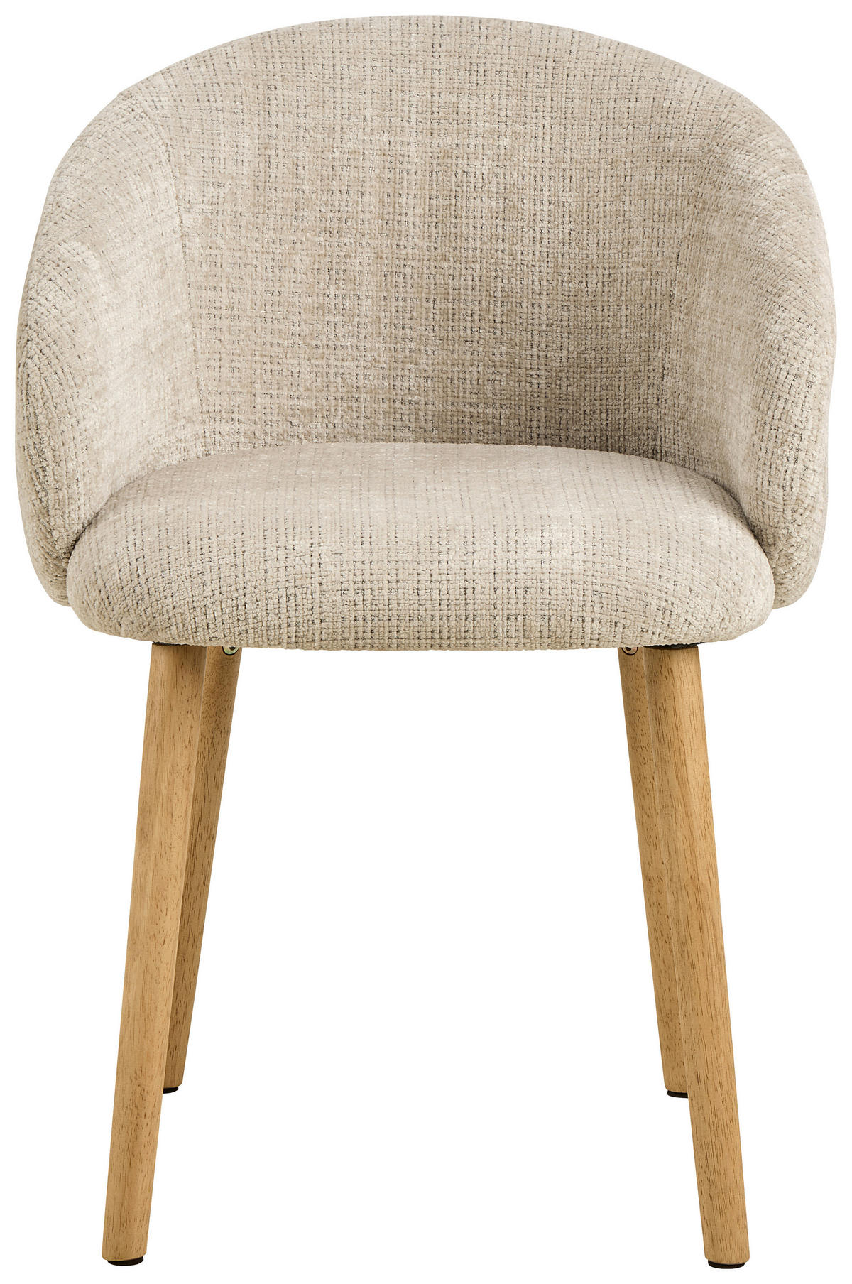 ARMLEHNSTUHL  in Chenille  - Eichefarben/Beige, Design, Textil (56/80,5/54,5cm) - MID.YOU