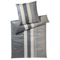 POSTELJINA 140/200 cm  CORNFLOWER STRIPES  - siva/antracit, Design, tekstil/prirodni materijali (140/200cm) - Joop!